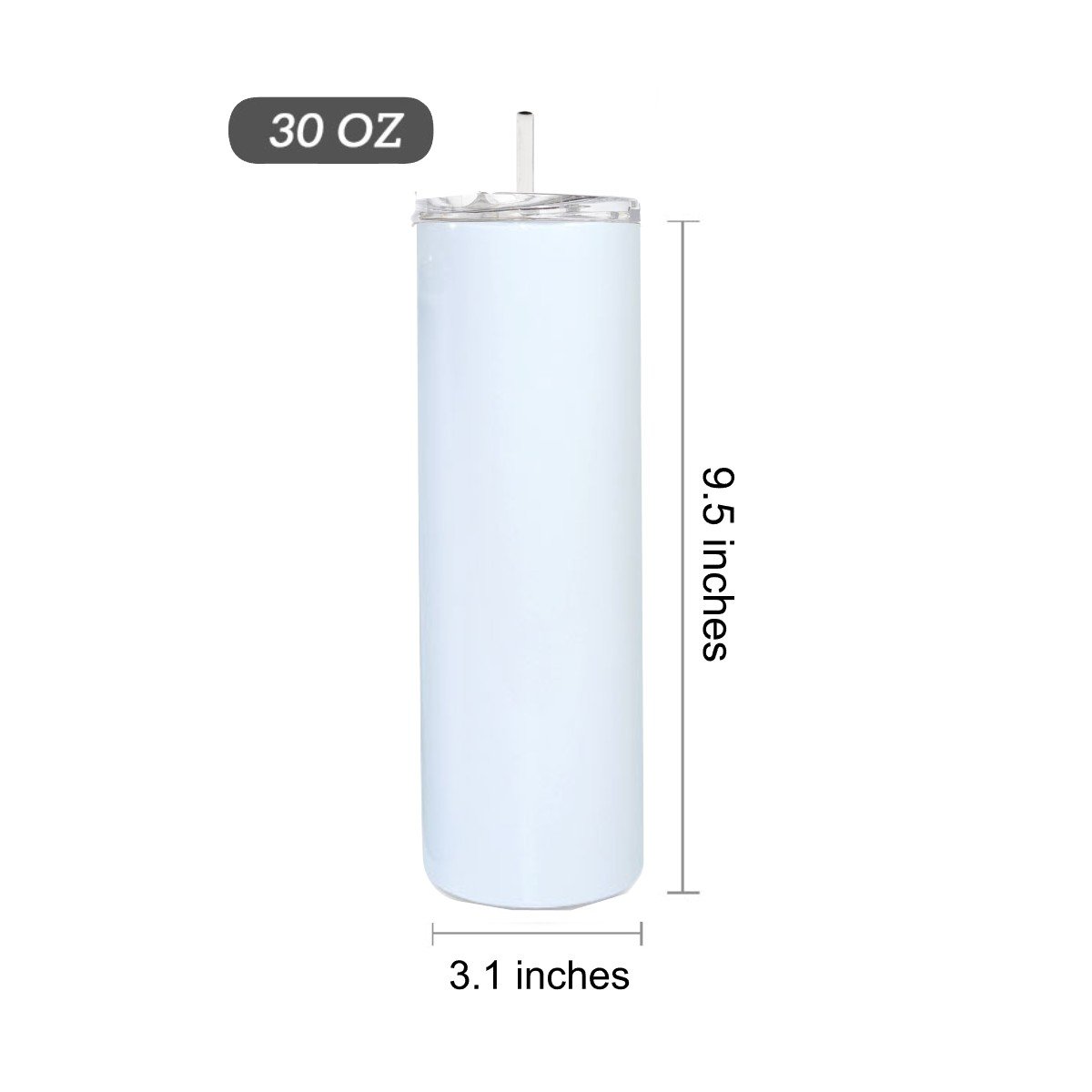 Custom 30 oz Insulated Skinny Straight Tumbler - Image 5