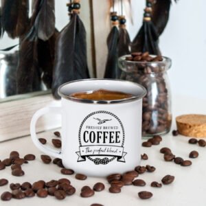Custom 12oz Enamel Camper Mug