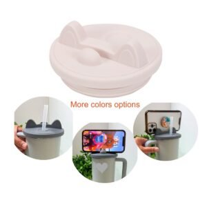 Replacement Lid for 40 oz Tumbler w/ Mobile Phone Holder, Silicone Cover